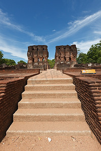 波洛摄影照片_古代皇宫遗址。波洛纳鲁瓦，斯里兰卡