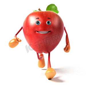 红苹果玩具卡通人物3d图