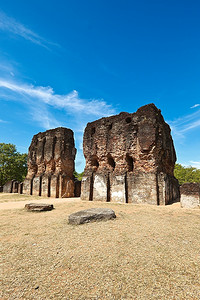 古代皇宫遗址。波洛纳鲁瓦，斯里兰卡