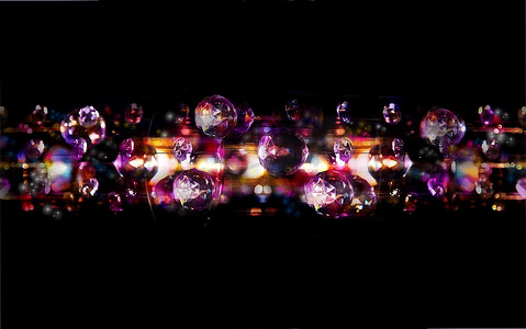 泡泡摄影照片_魔力泡泡-迪斯科明亮的灯光艺术背景