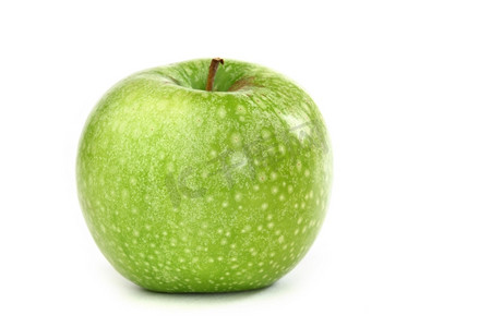 绿色苹果孤立在白色背景