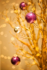 金色圣诞快乐冬季背景-圣诞节设计