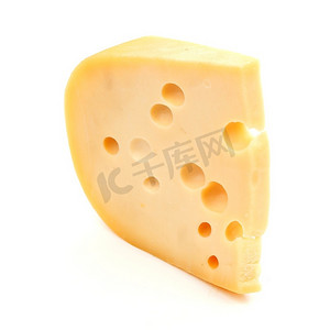 奶酪孤立在白色背景