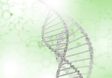 彩色背景下的DNA链图像