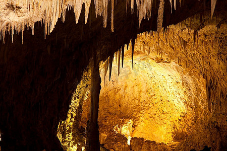 下面摄影照片_美国卡尔斯巴德洞穴国家公园