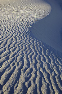 美国沙漠中的沙子涟漪
