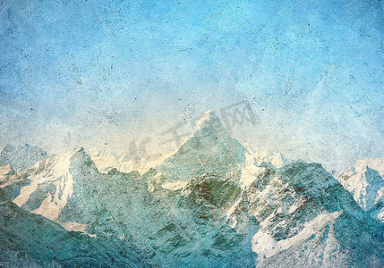 冰山水摄影照片_山水景观