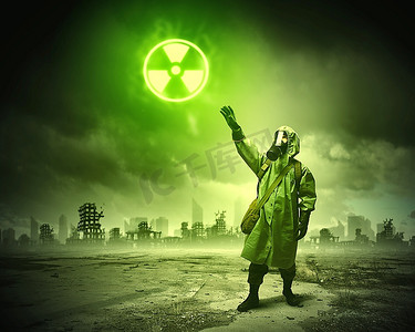 戴防毒面具的跟踪者屏幕截图卡通动漫人物