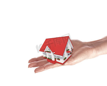 彩色屋顶的房子投资保险