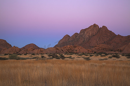 Spitzkoppe山脉地球阴影纳米比亚