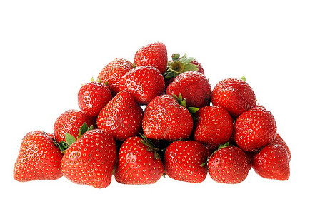 有机菜园红熟草莓