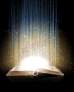 魔法书,里面有光壁纸影院幕帷