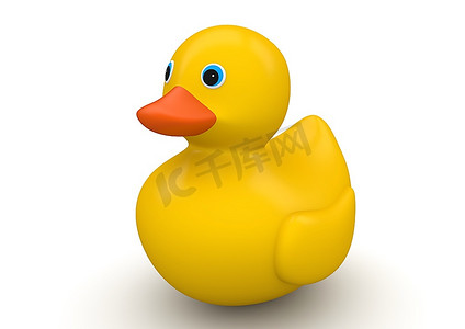 经典黄色浴室鸭(3D白底隔离人物系列)