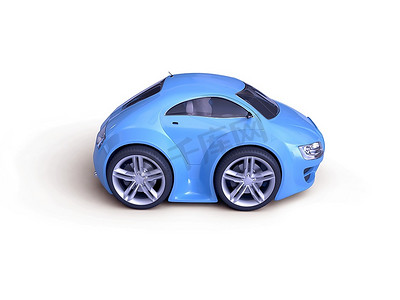 蓝色宝贝双门轿车系列侧视系列(微型机械系列)-原创设计