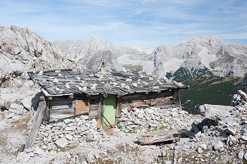 奥地利阿尔卑斯山的小屋