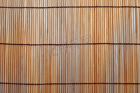 竹制餐垫背景特写