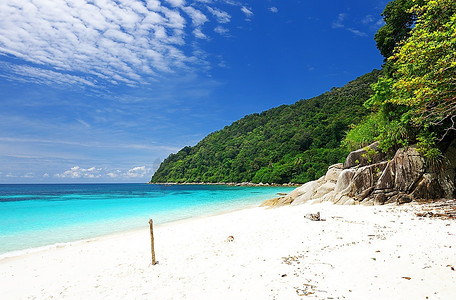 60677摄影照片_马来西亚Perhentian群岛美丽的海滩
