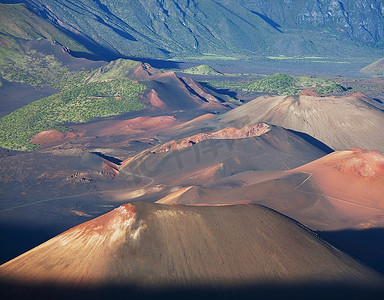 夏威夷毛伊岛的哈雷阿卡拉火山