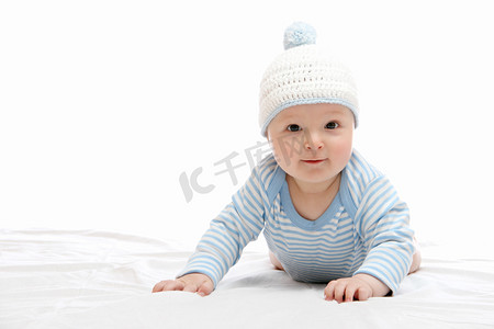 手表帽子摄影照片_όμορφο μωρό στο καπέλο
