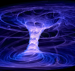 科技风数据摄影照片_蓝色能量龙卷风
