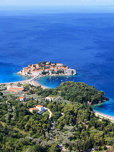 Sveti Stefan (圣 Stefan) 岛度假村在亚德里亚海