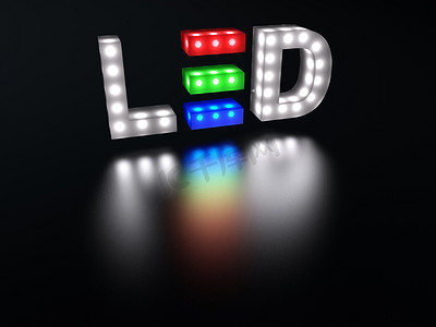 能源供热摄影照片_LED sign