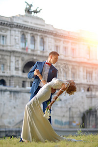 Wedding couple at Corte di Cassazione Italy Rome