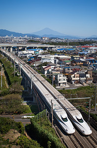 东海道摄影照片_子弹头列车东海道