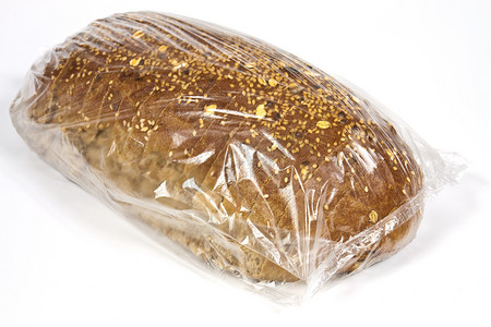 包装中的塑料面包