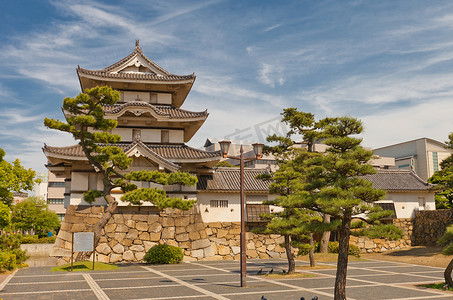 部门结构摄影照片_日本高松城堡的北野鲁筑地（1676年）