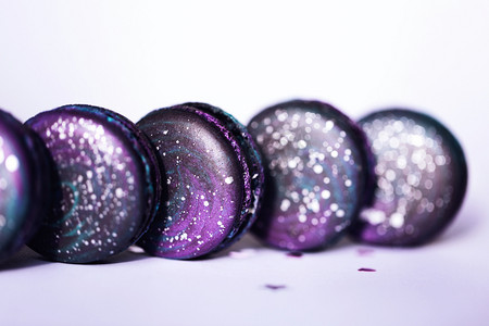 2018年紫色摄影照片_Ultra Violet macarons