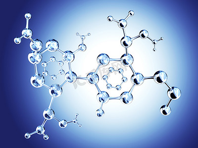 科技分子结构摄影照片_抽象的分子结构