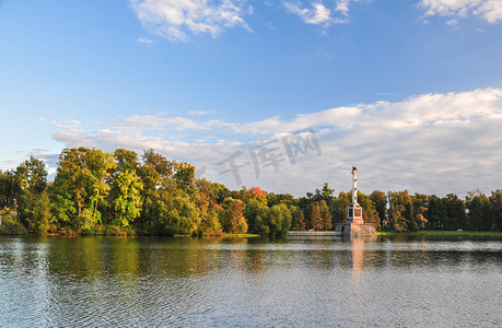 切斯美列在皇家凯瑟琳公园位于普希金，圣彼得堡