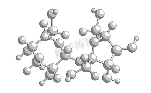 科技分子结构摄影照片_蔗糖的分子结构