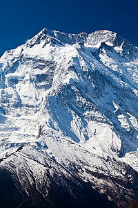 天安门飘带摄影照片_尼泊尔喜马拉雅美丽的安纳普尔纳山