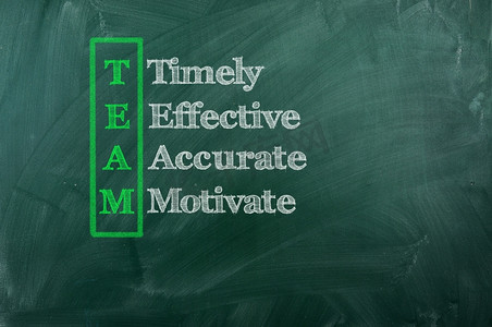 团队的缩写--及时、有效、准确、有动力