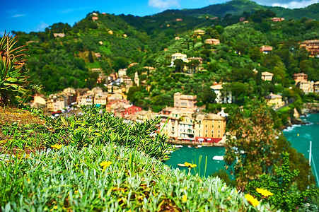 意大利利古里亚海岸的Portofino村
