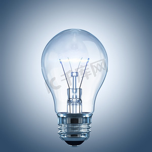 有发光灯丝的灯泡白炽灯灯泡