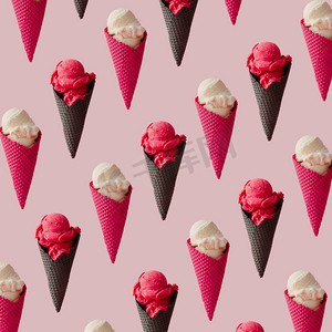 彩色冰淇淋图案 