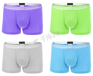 体育生摄影照片_Colorful boxer shorts
