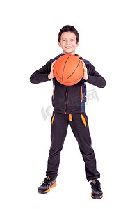 年轻的篮球运动员