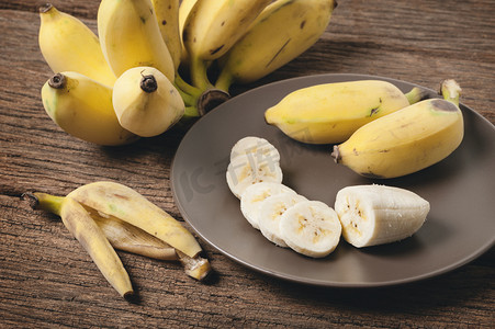 特写栽培的香蕉