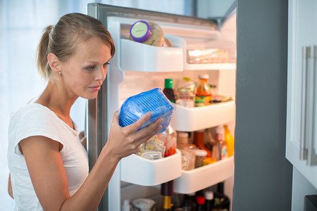 Woman in her kitchen