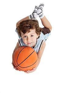 游戏美女摄影照片_打篮球的可爱男孩