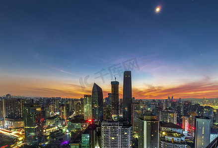 重庆城市日出早上建筑户外摄影摄影图配图