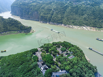 三峡风光上午河流户外摄影摄影图配图