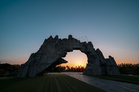 晚霞夕阳下午山川户外摄影摄影图配图