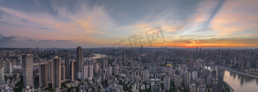 重庆俯拍摄影照片_重庆渝中区全景图