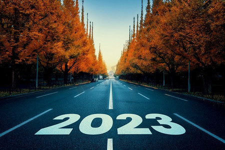 旅程摄影照片_年底，2023年，前方