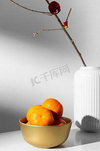 橘花摄影照片_2021年中国新年橘花